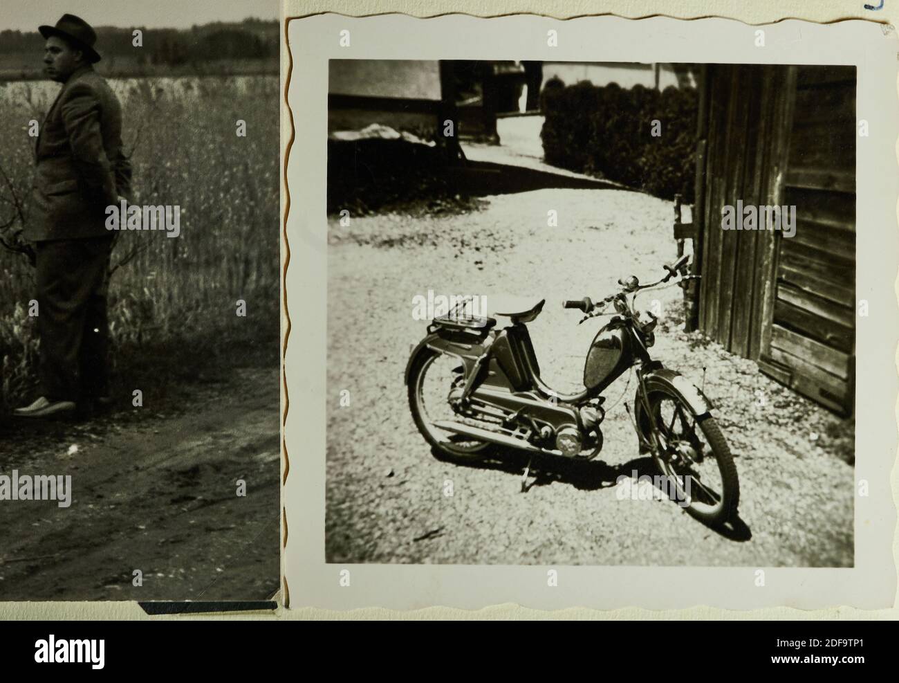 Foto storica: Zuendapp Combinette Moped 1956 riproduzione a Marktoberdorf, Germania, 26 ottobre 2020. © Peter Schatz / Alamy foto d'archivio Foto Stock