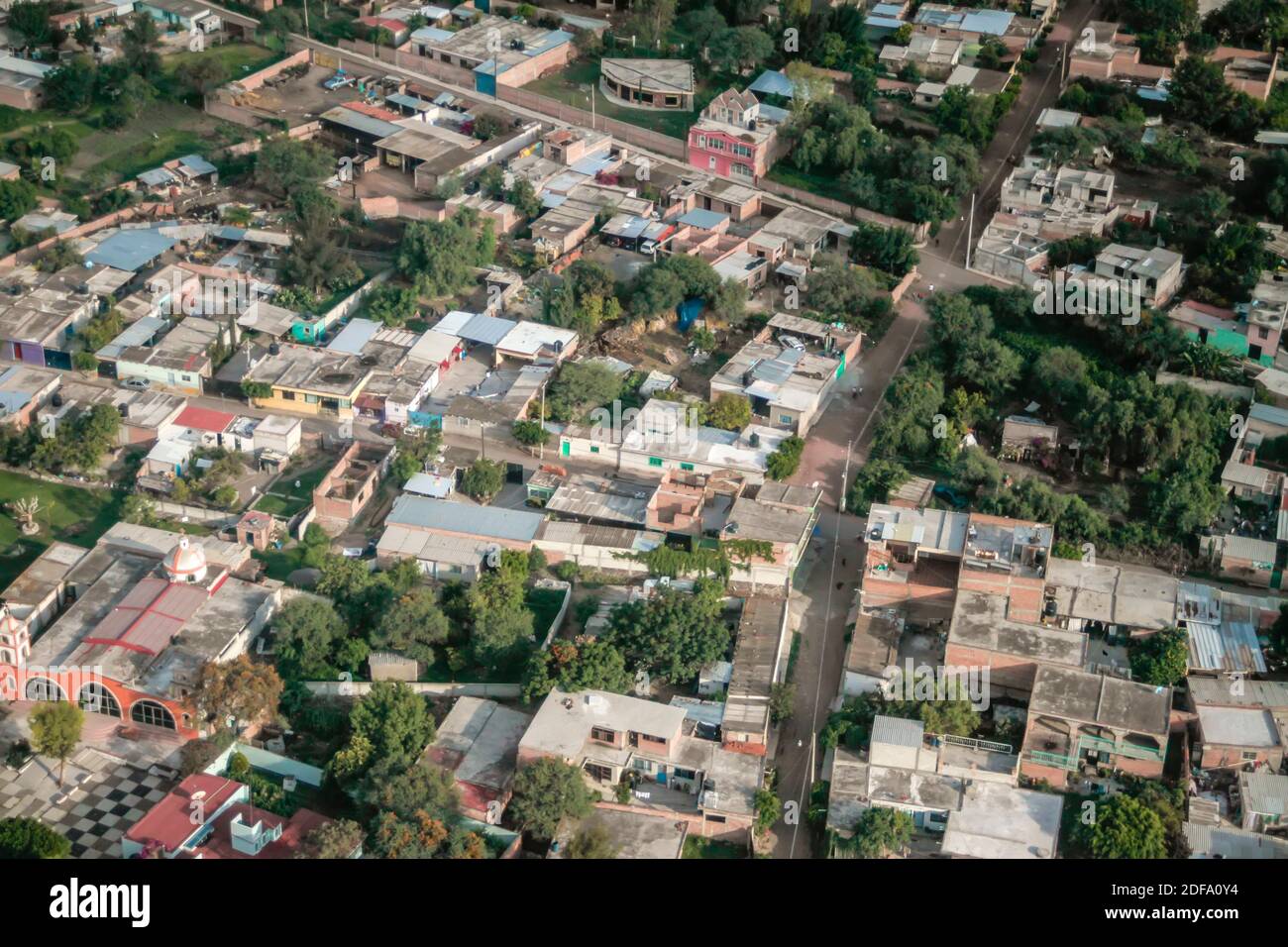 Povera città del Messico neigbourhood Foto Stock