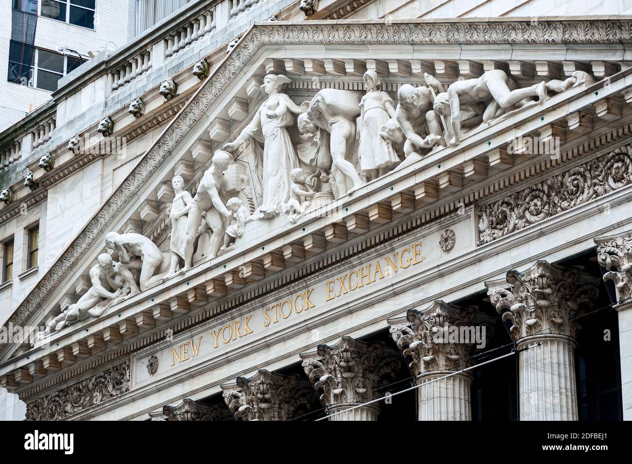 Borsa di New York Wall Street New York Foto Stock