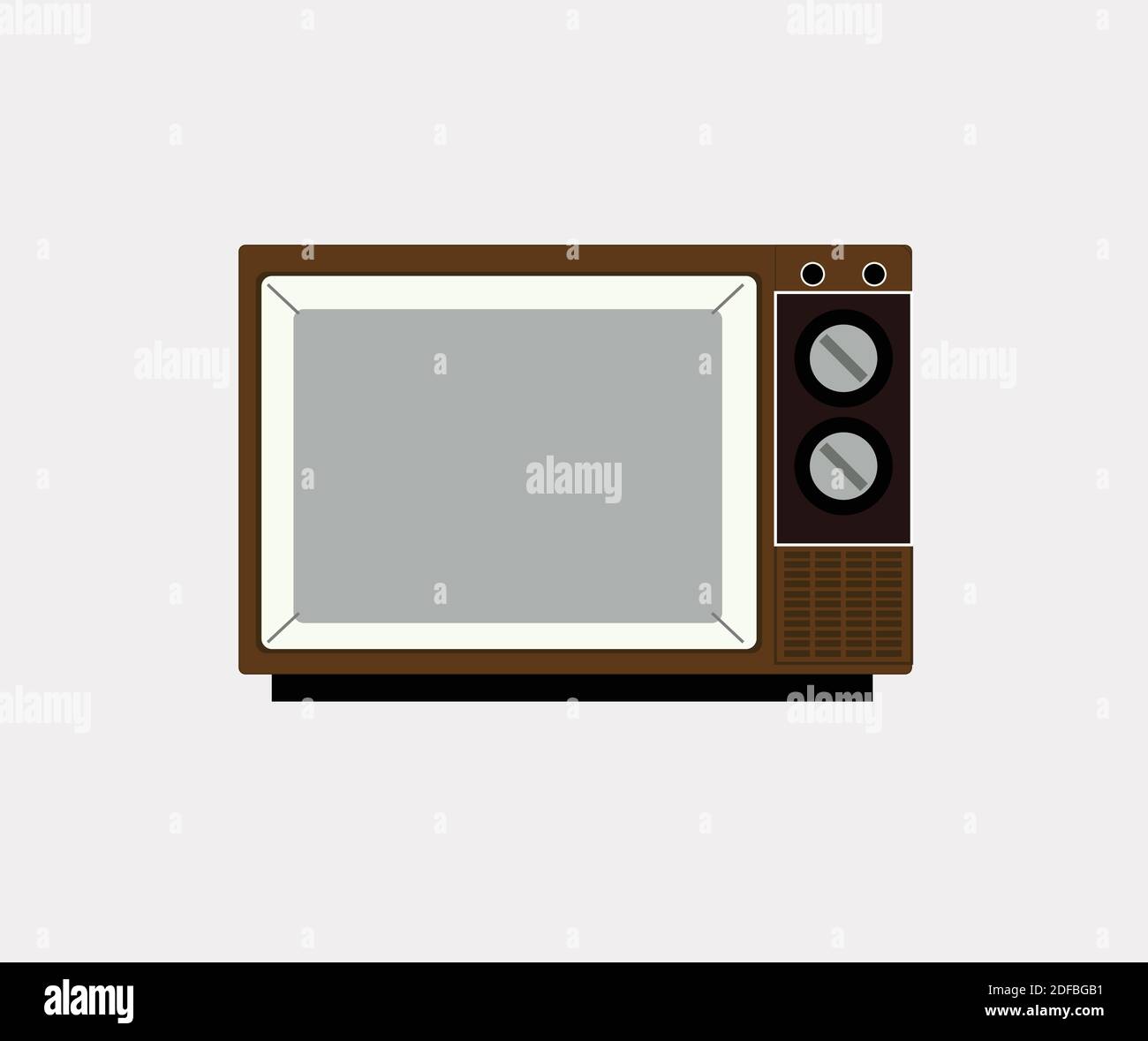 design delle icone della televisione Illustrazione Vettoriale