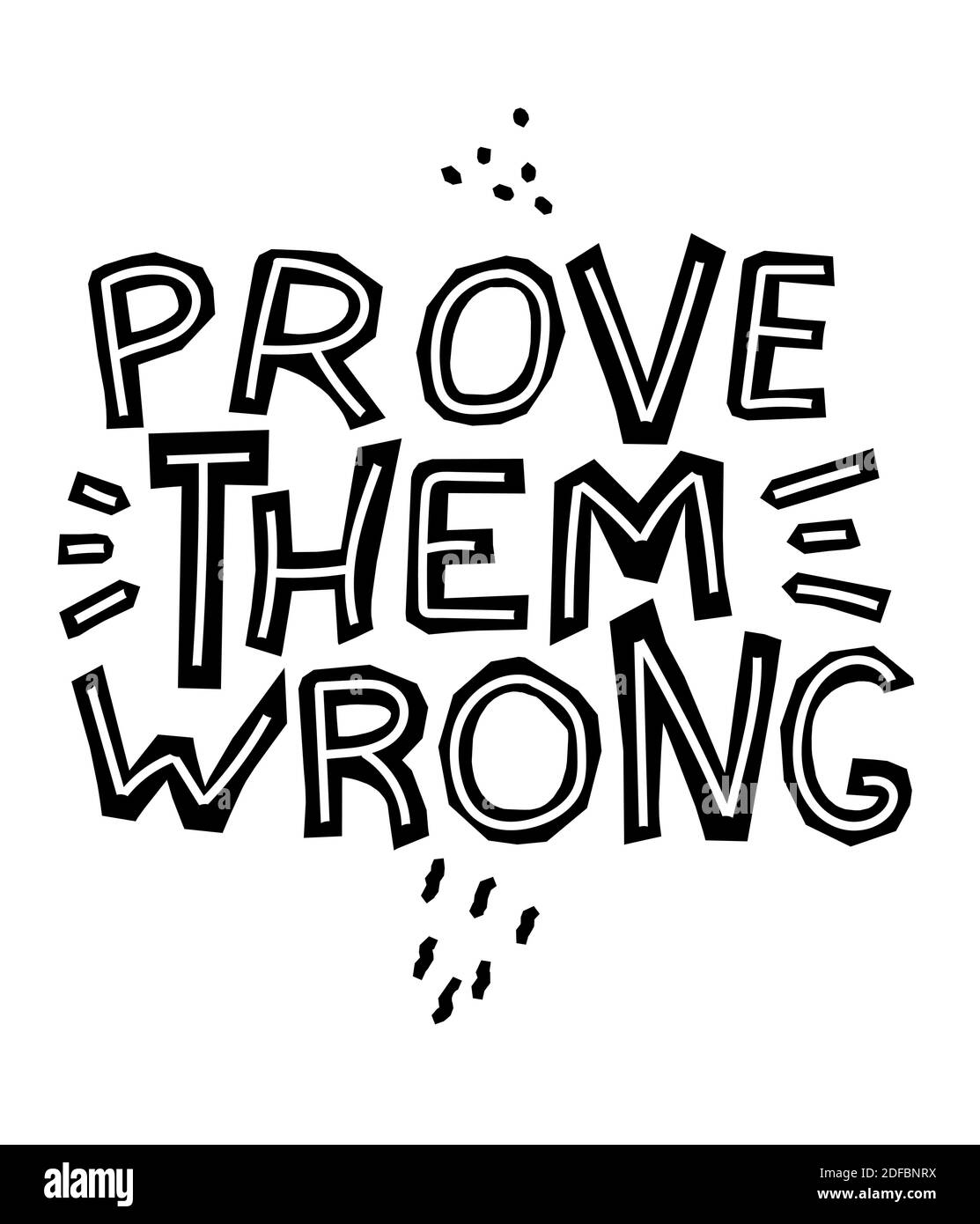 Provali a sbagliare - cute iscrizione. Frase motivante. Scritta a doodle disegnata a mano. Illustrazione vettoriale. Sfondo grigio. Per striscioni, poster. Illustrazione Vettoriale