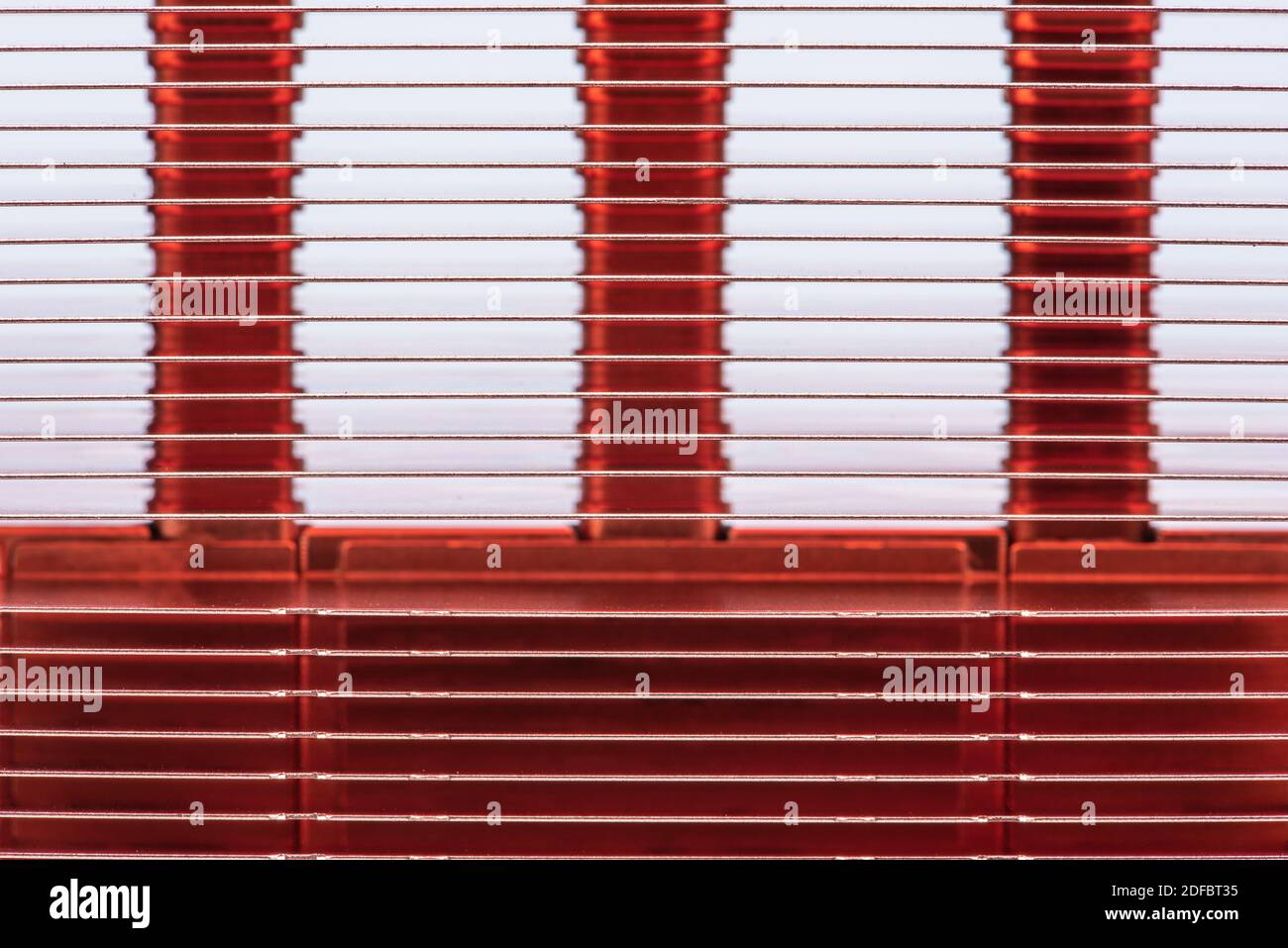 Dissipatore di calore del radiatore in rame passivo Foto Stock