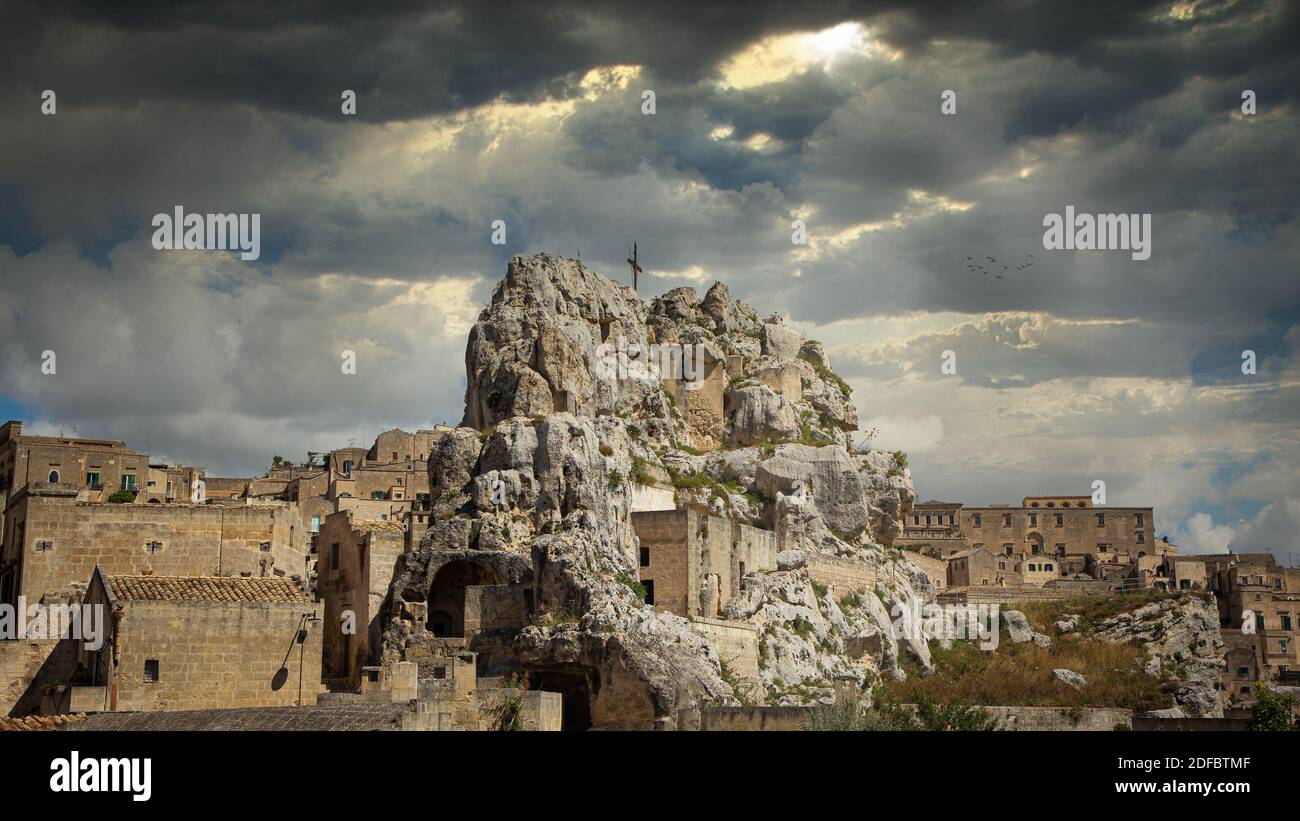 Sassi di Matera: Patrimonio mondiale dell'UNESCO, Italia Foto Stock