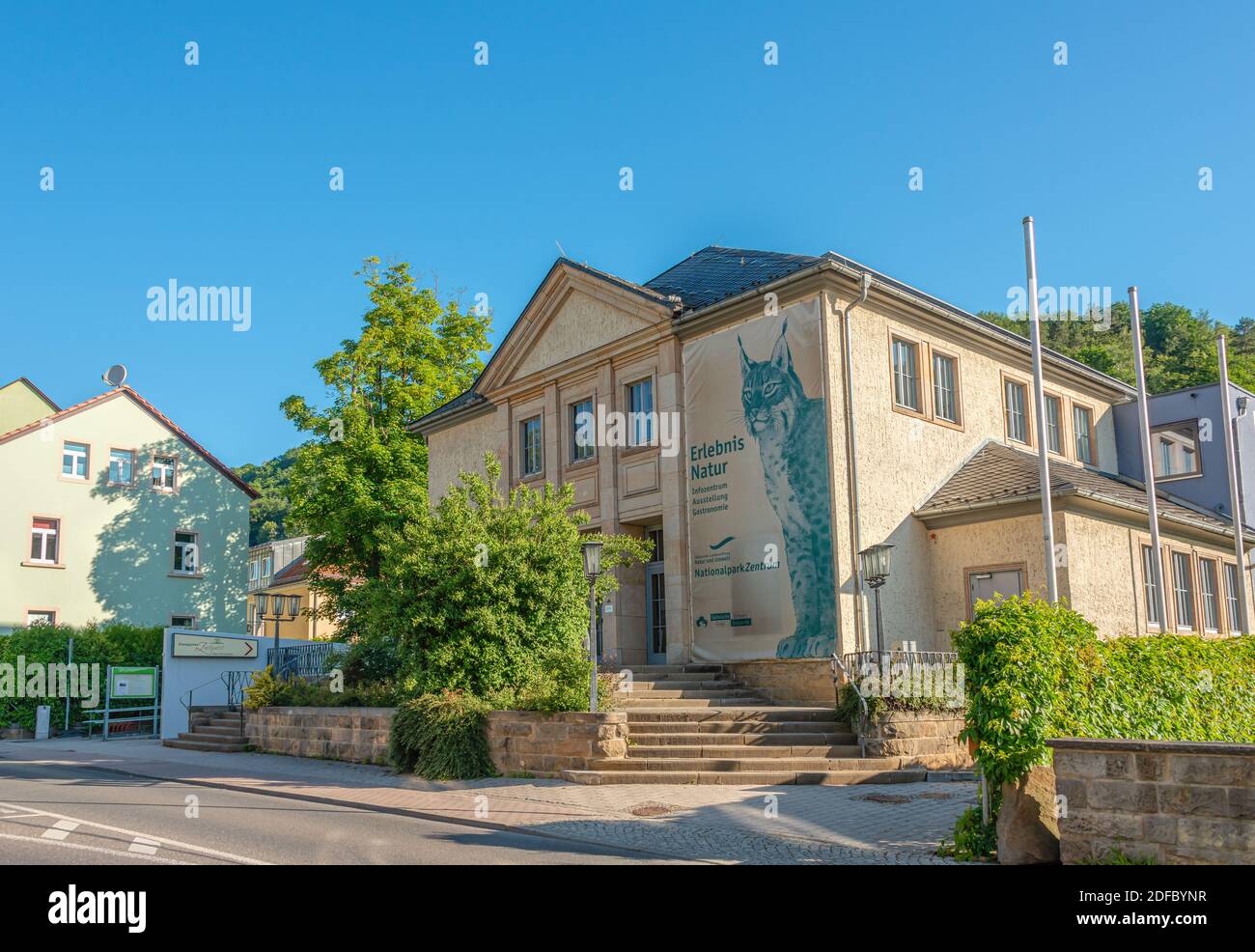Saxon Svizzera Centro informazioni Parco Nazionale, Bad Schandau, Sassonia, Germania Foto Stock