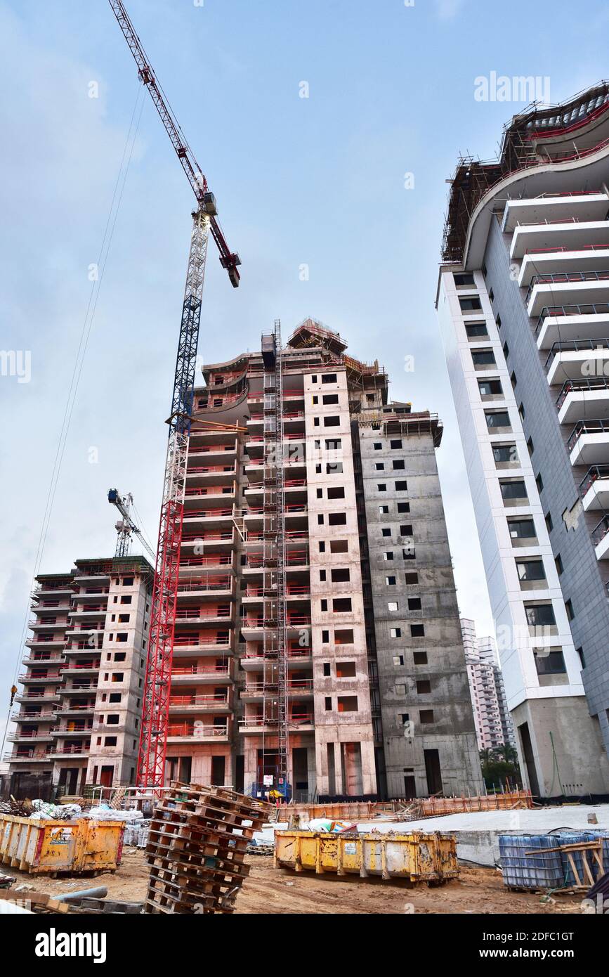 IR Yamim un nuovo quartiere di sviluppo a Netanya Foto Stock