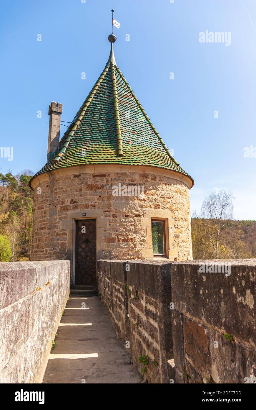 Impressioni sul villaggio e il complesso del palazzo e del monastero di Bebenhausen vicino a Tübingen, Baden-Württemberg, Germania. Foto Stock