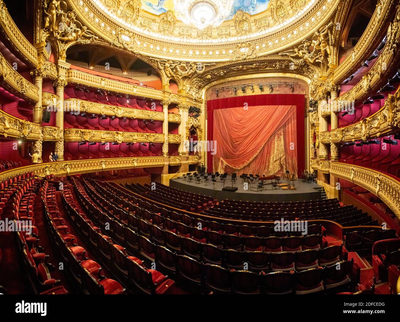 Francia, Parigi, l'Opera Garnier, Giornate del Patrimonio, la grande sala delle prestazioni Foto Stock