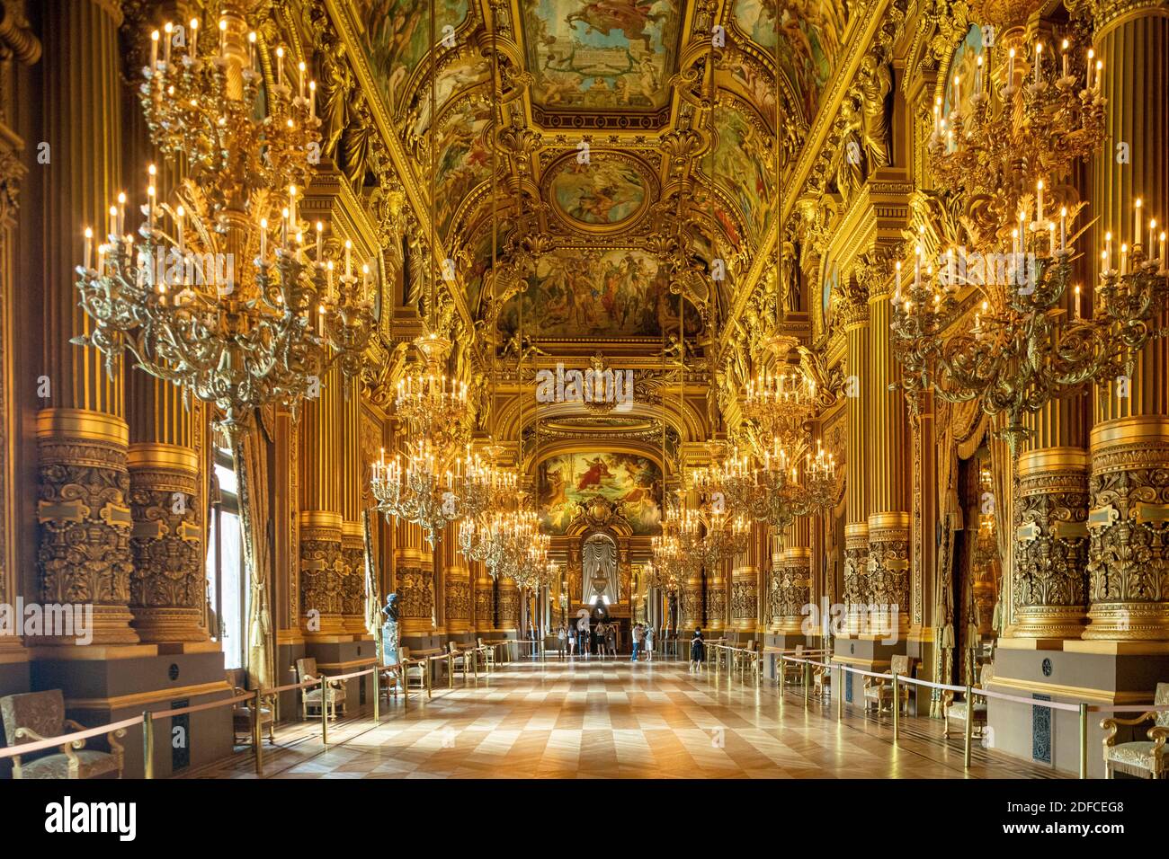 Francia, Parigi, l'Opera Garnier, Giornate del Patrimonio, il Grand Foyer Foto Stock