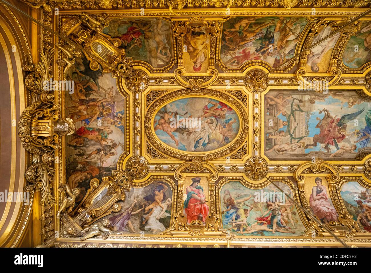 Francia, Parigi, l'Opera Garnier, Giornate del Patrimonio, il Grand Foyer Foto Stock