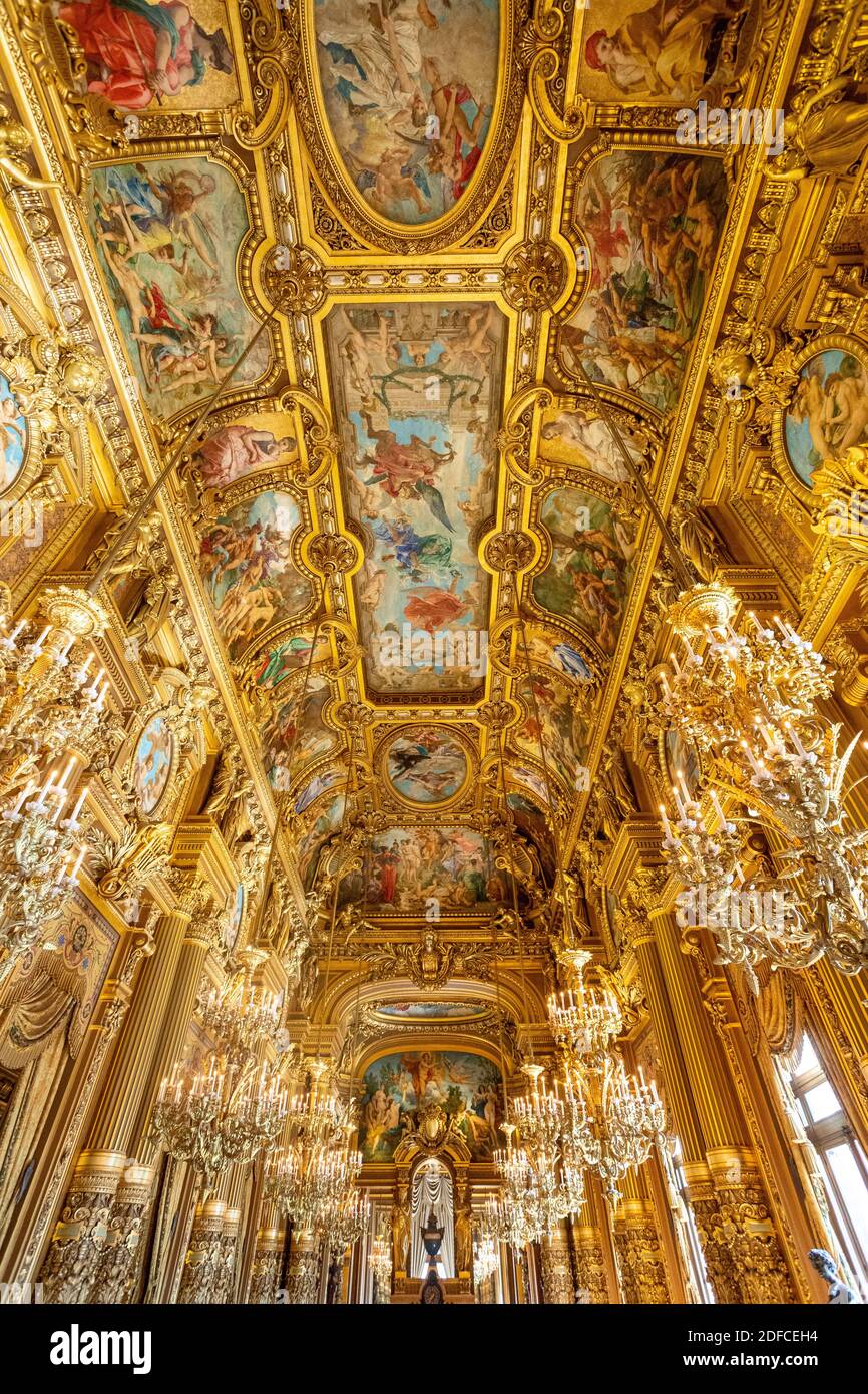 Francia, Parigi, l'Opera Garnier, Giornate del Patrimonio, il Grand Foyer Foto Stock