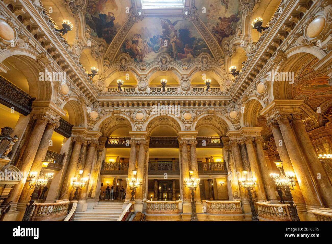 Francia, Parigi, l'Opera Garnier, Giornate del Patrimonio, la Sala Foto Stock