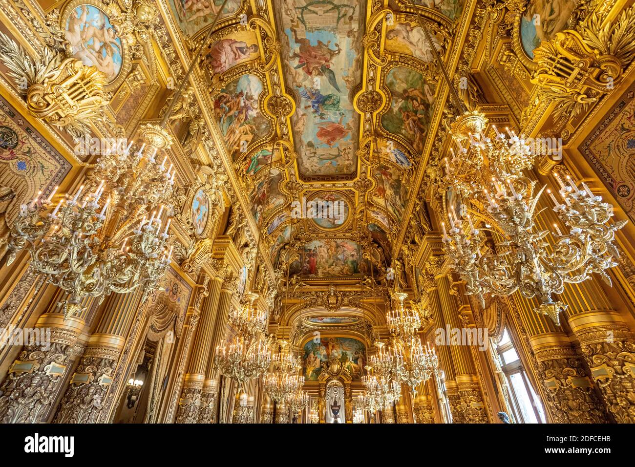 Francia, Parigi, l'Opera Garnier, Giornate del Patrimonio, il Grand Foyer Foto Stock