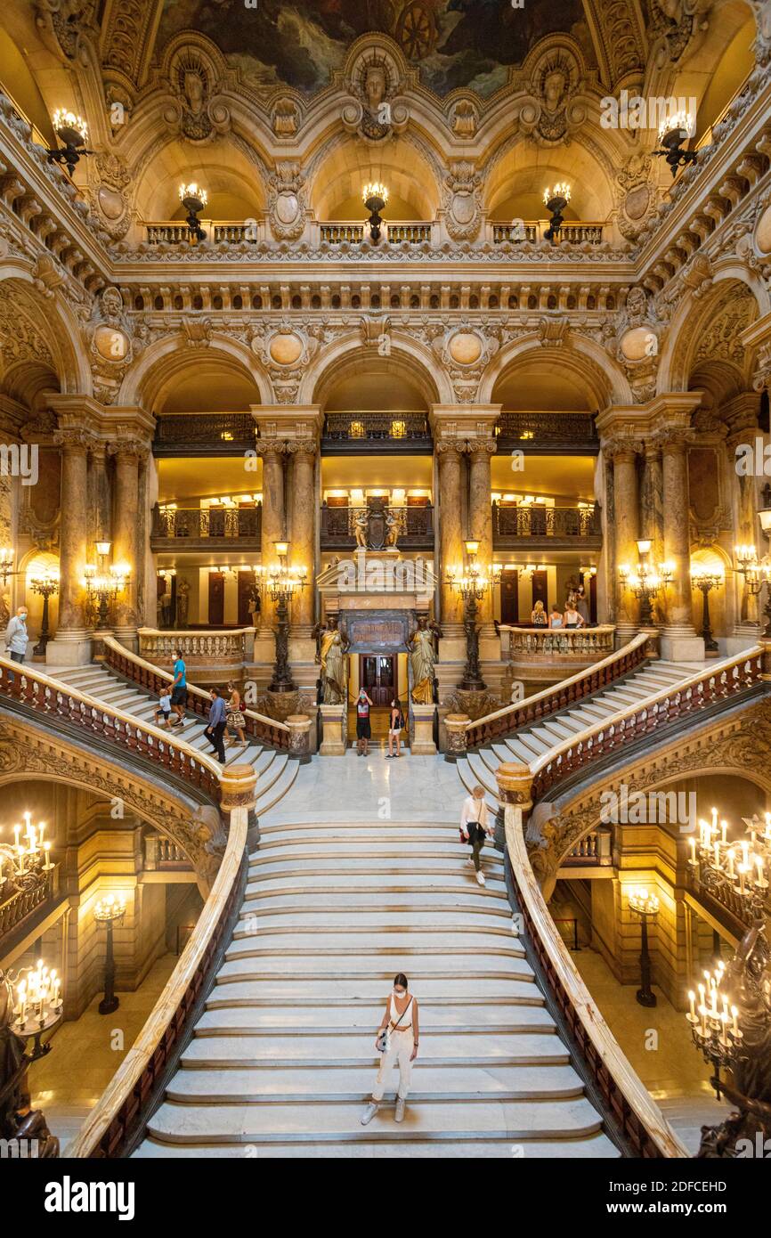 Francia, Parigi, l'Opera Garnier, durante le Giornate del Patrimonio Foto Stock