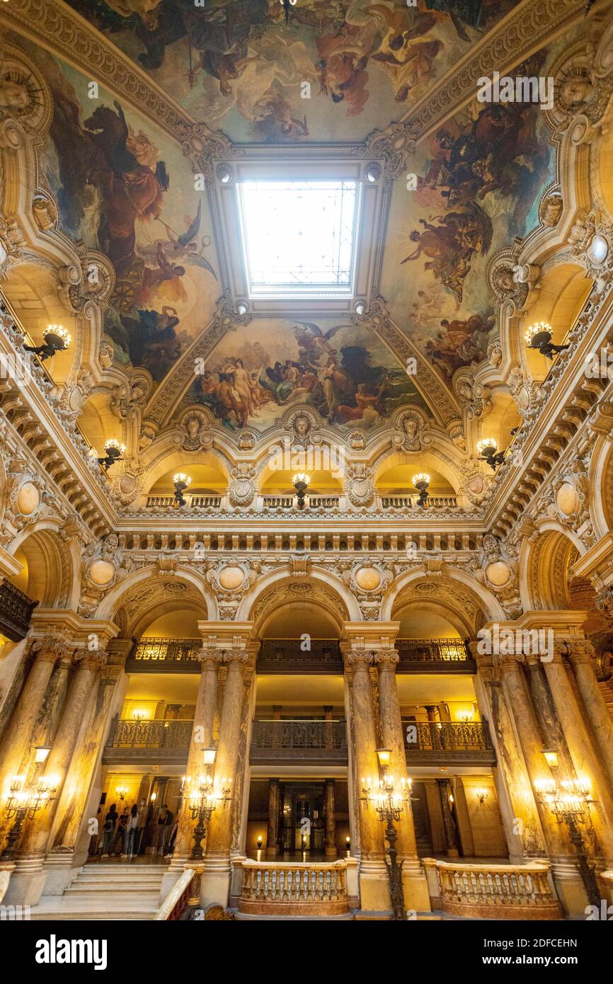 Francia, Parigi, l'Opera Garnier, Giornate del Patrimonio, la Sala Foto Stock