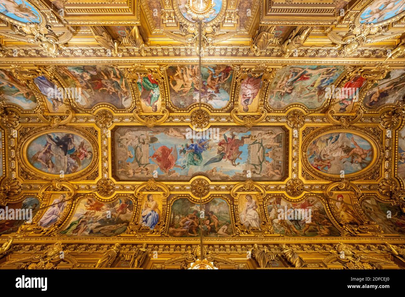 Francia, Parigi, l'Opera Garnier, Giornate del Patrimonio, il Grand Foyer Foto Stock
