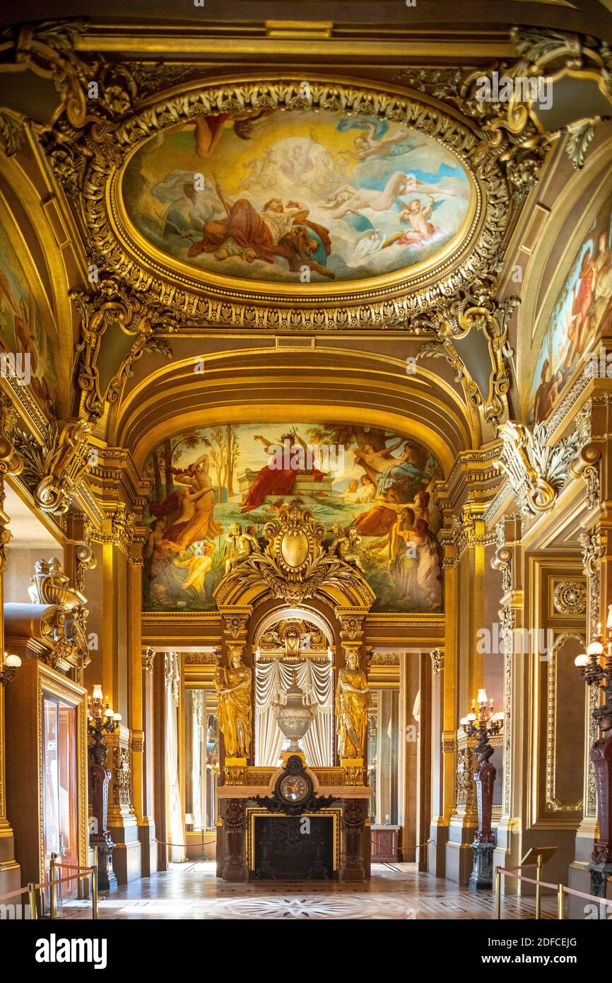 Francia, Parigi, l'Opera Garnier, Giornate del Patrimonio, il Grand Foyer Foto Stock