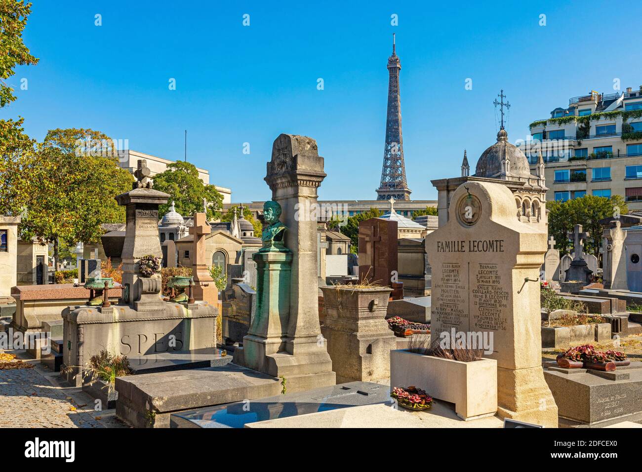 Francia, Parigi, il cimitero di Passy Foto Stock