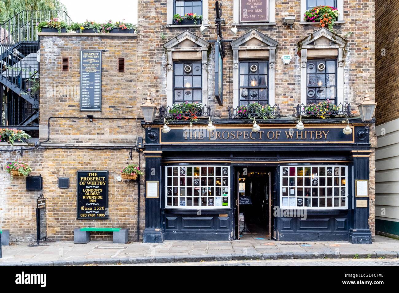 The Prospect of Whitby Public House, Wapping, Londra, Regno Unito Foto Stock