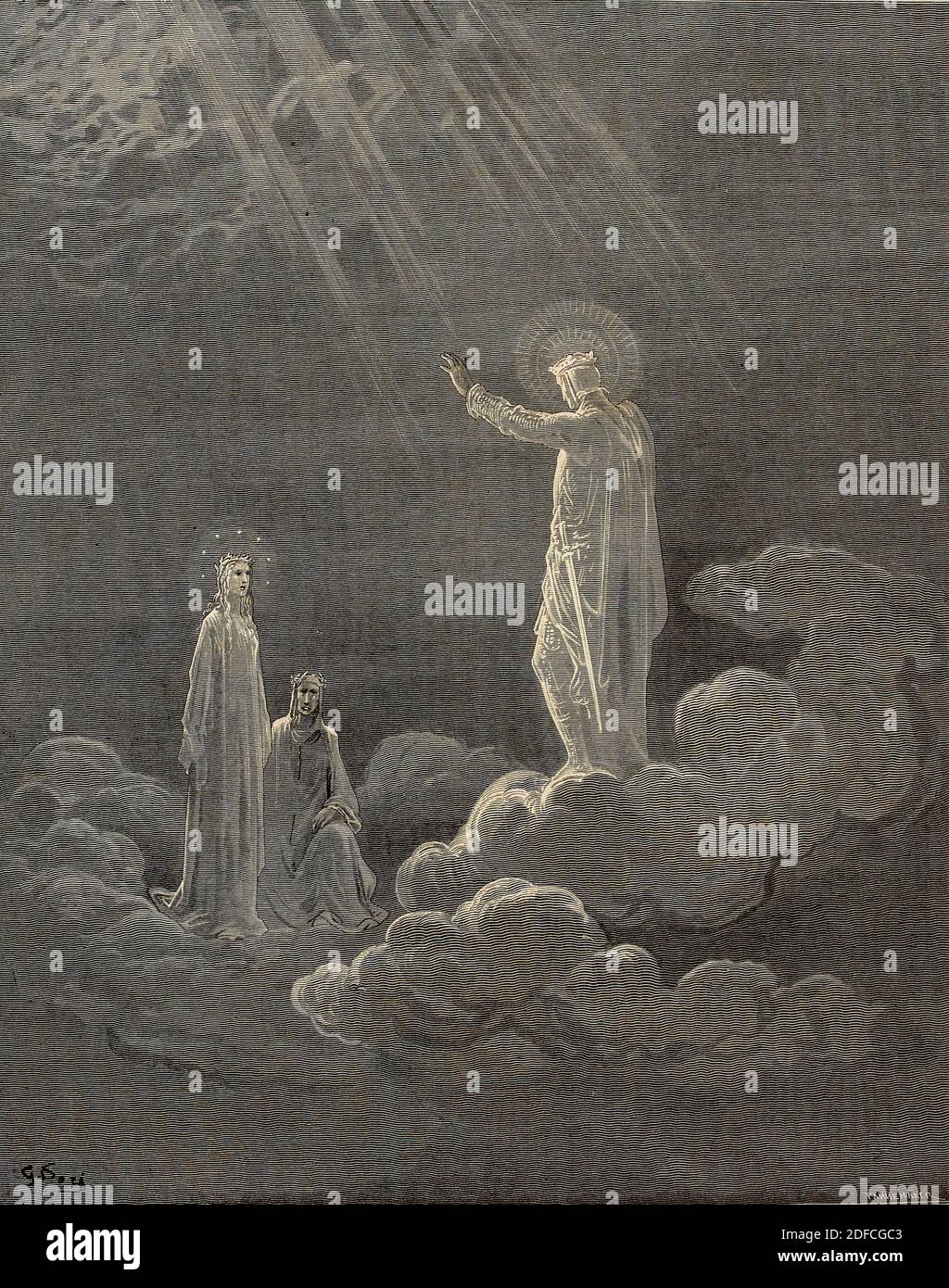 Dante - Divina Commedia - Paradiso - canto VIII - Carlo martello Foto Stock