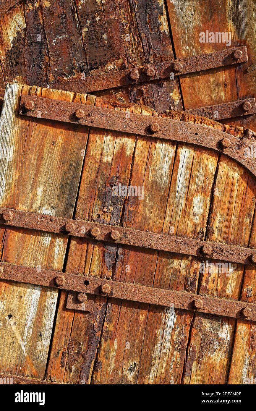 Porte rustiche in legno Foto Stock