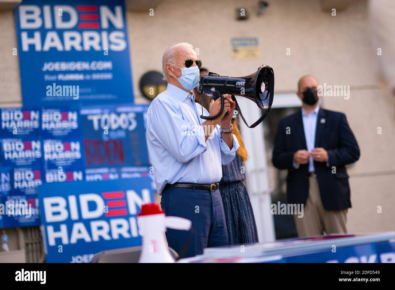 FORT LAUDERDALE, FL, USA - 29 ottobre 2020 - il presidente democratico degli Stati Uniti Joe Biden ad un evento di voter Turnout a Fort Lauderdale, Florida, USA il 29 ottobre Foto Stock