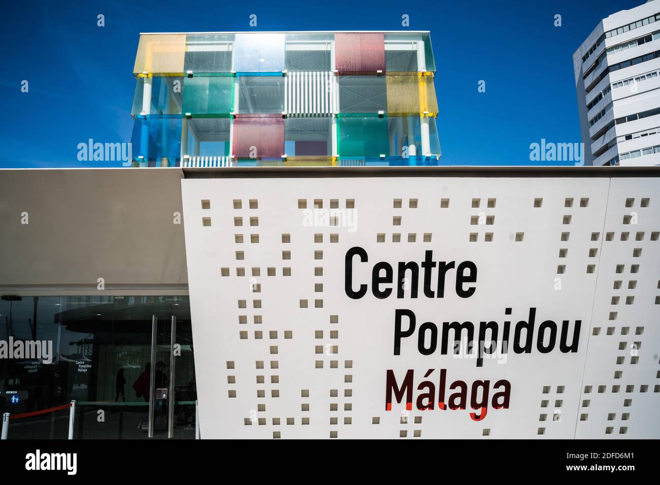 Centro Pompidou a Malaga, Spagna. Foto Stock