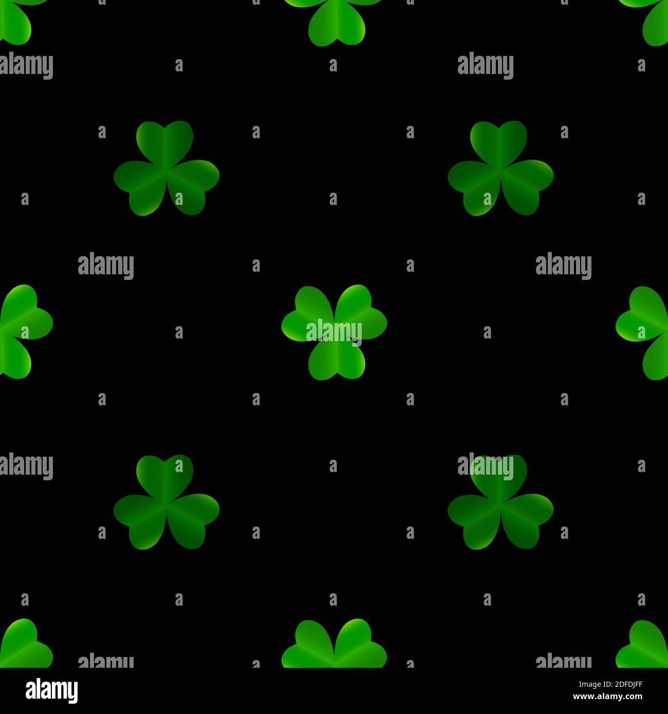 Clover Leaves Seamless Pattern background Illustrazione vettoriale EPS10 Illustrazione Vettoriale