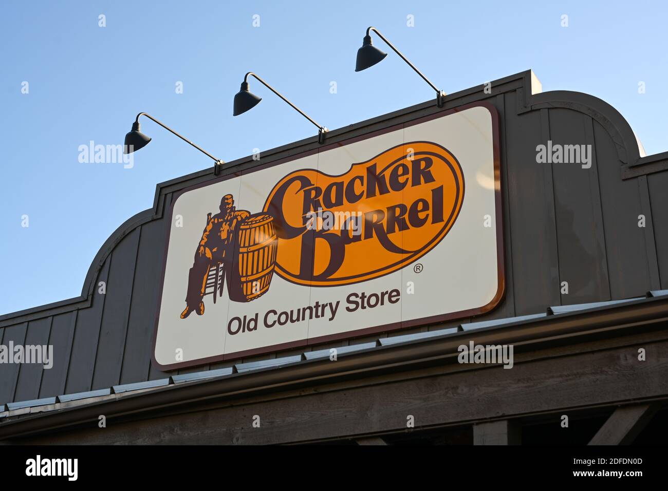 Vista dettagliata della segnaletica del Cracker Barrel Old Country Store, mercoledì 11 novembre 2020, a St. George, Utah. (Dylan Stewart/immagine dello sport) Foto Stock