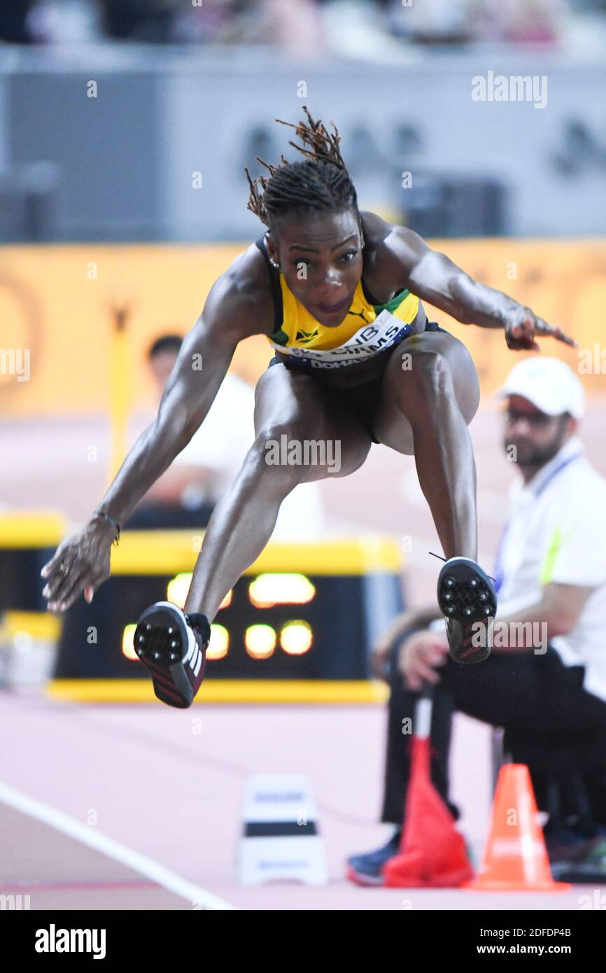 Kimberly Williams (Giamaica). Triple Jump donne finale. IAAF World  Athletics Championships, Doha 2019 Foto stock - Alamy