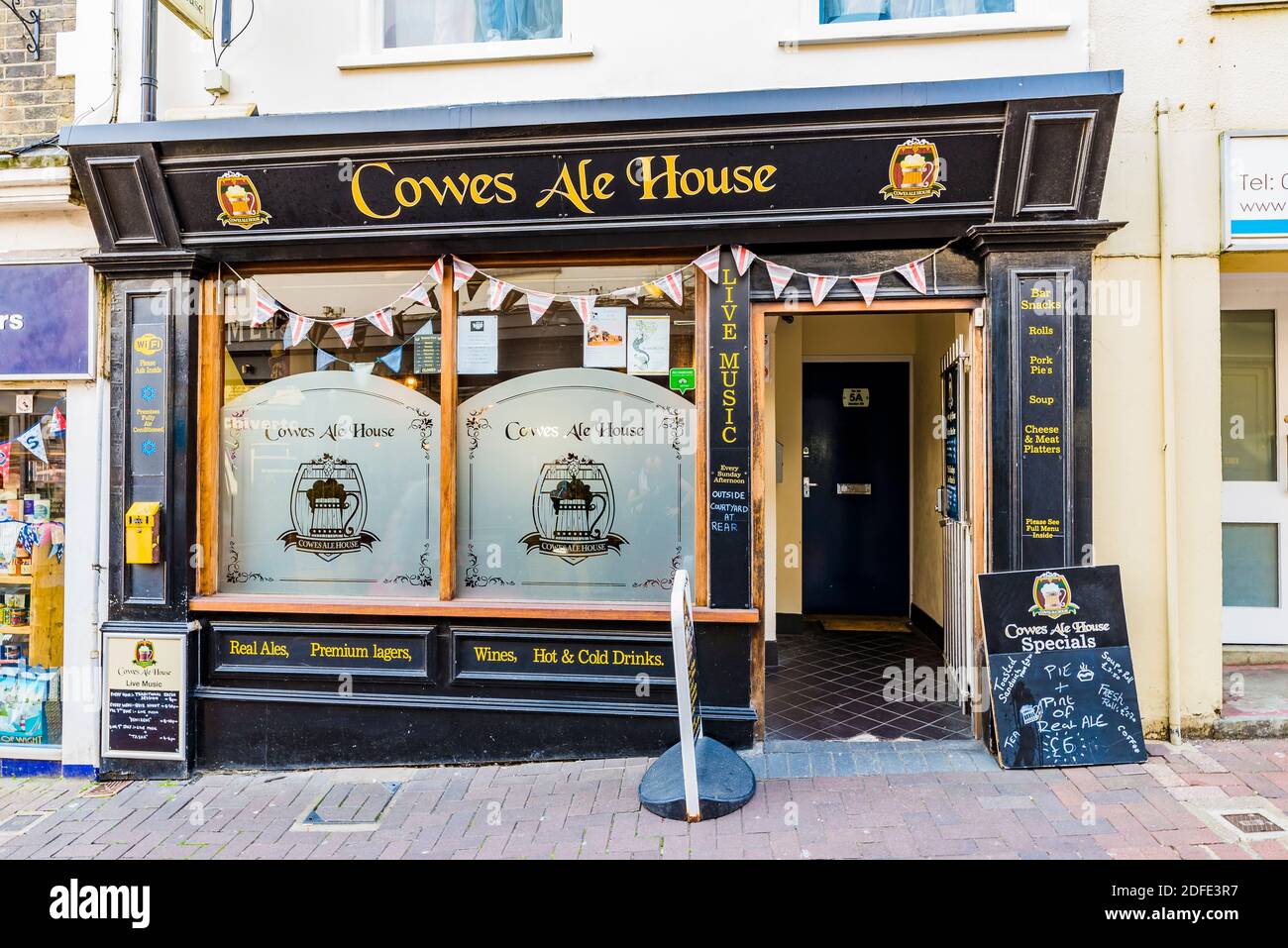 Cowes Ale House, casa pubblica. Cowes, Isola di Wight, Inghilterra, Regno Unito, Europa Foto Stock