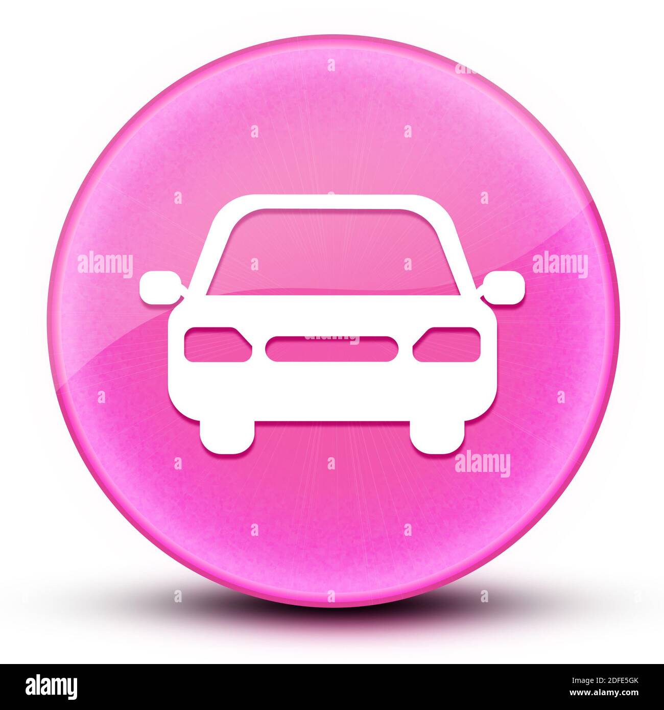 Car eyeball lucido elegante pulsante rotondo rosa illustrazione astratta Foto Stock
