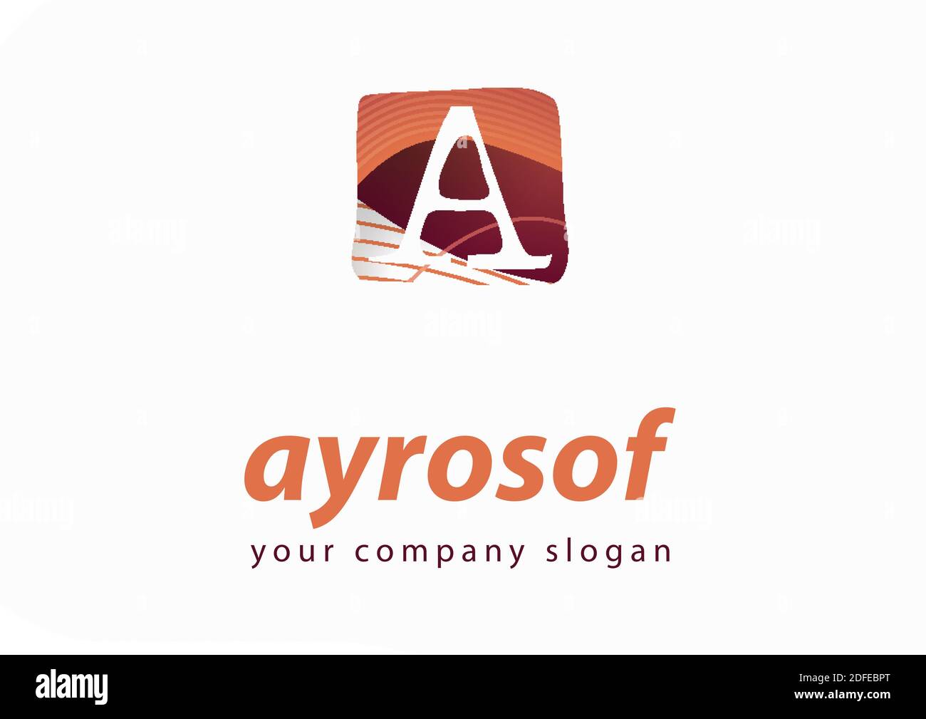 Collezione di logo, lettere modello per la vostra azienda Foto Stock