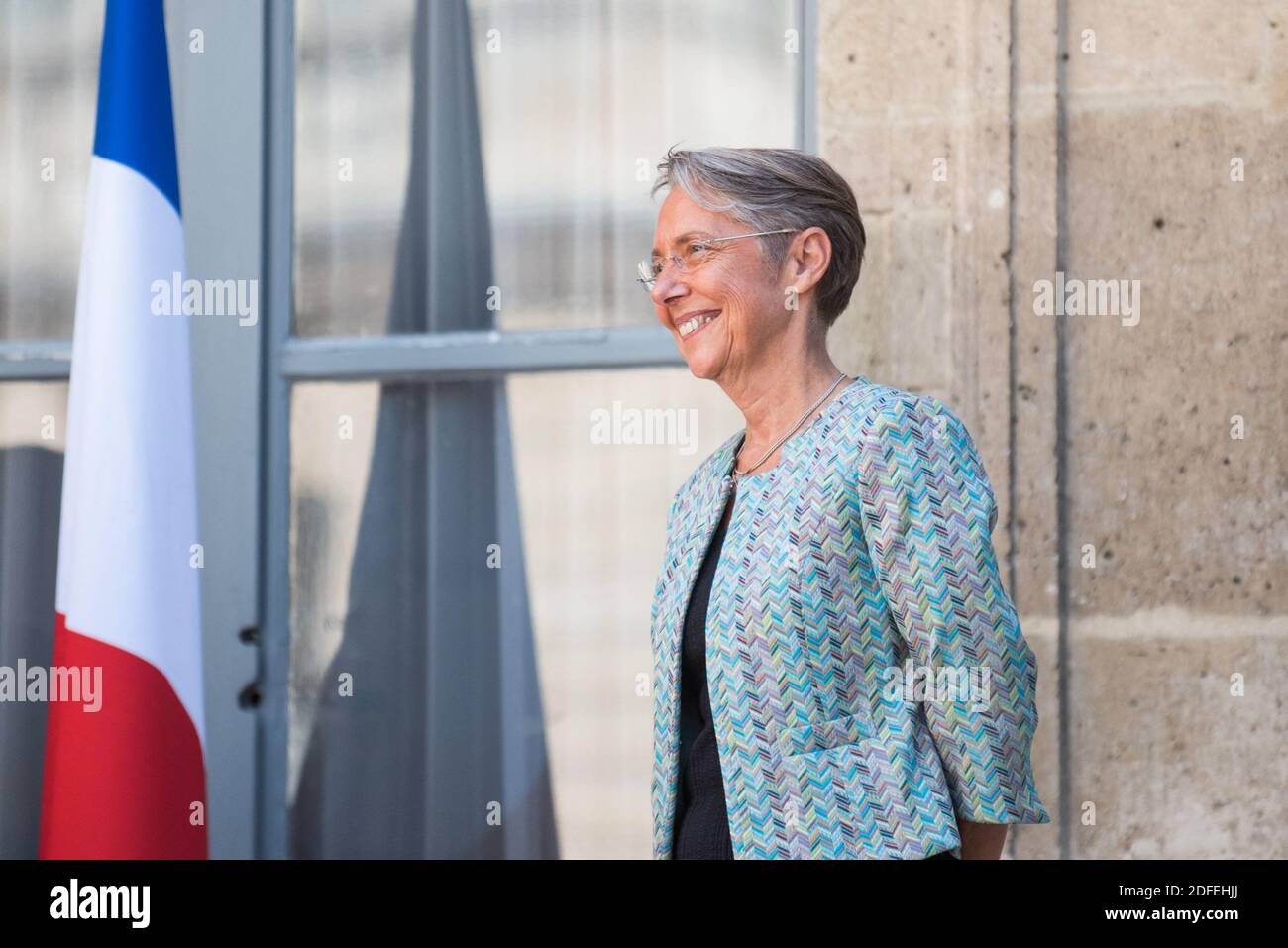 L'ex ministro francese dell'ambiente Elisabeth ha sorrisato durante la cerimonia di consegna presso il Ministero della transizione ecologica e della solidarietà all'Hotel de Roquelaure a Parigi, Francia, il 7 luglio 2020. Foto di Julie Sebadelha/ABACAPRESS.COM Foto Stock