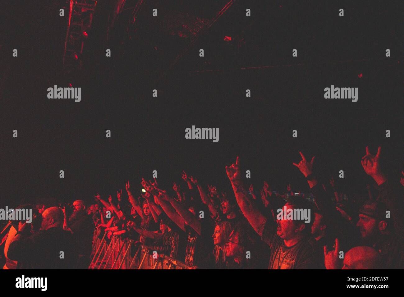 Aborted Live alla manchester Academy uk, 28 febbraio 2017 Foto Stock