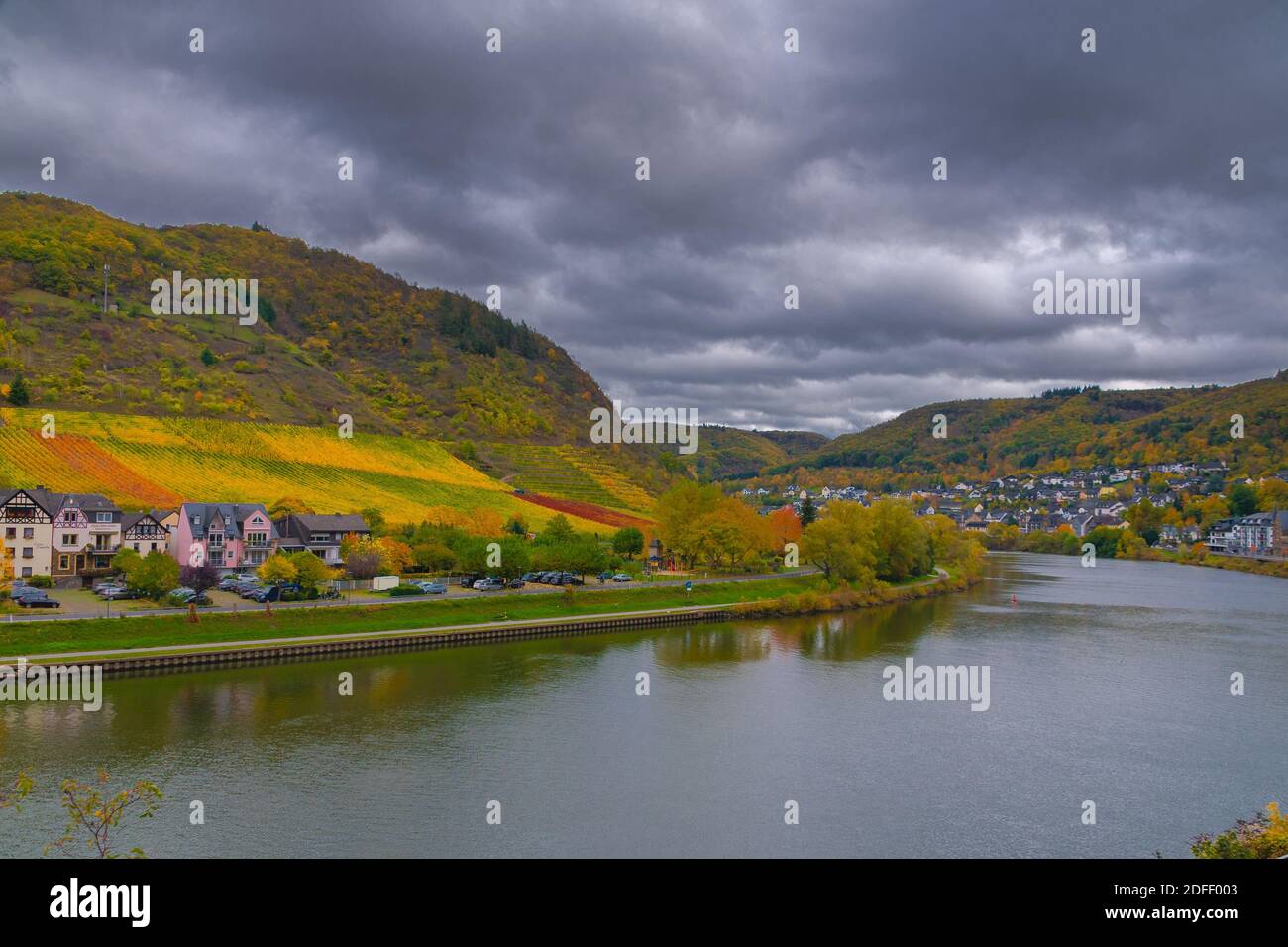 Bellissimo castello Cochem Mosel in Germania Foto Stock