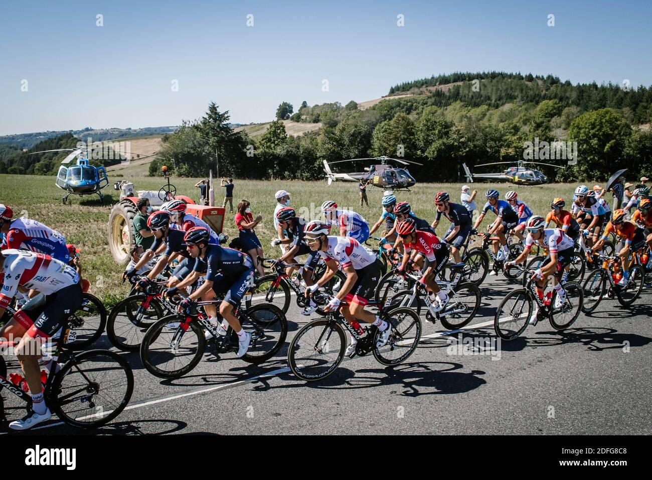 Handout. Settima tappa del Tour de France 2020, Millau / Lavaur in Francia il 4 settembre 2020. Foto di Pauline Ballet/ASO via ABACAPRESS.COM Foto Stock