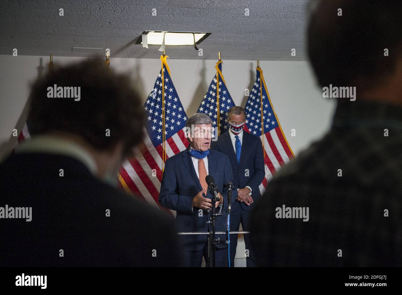 Il senatore degli Stati Uniti Roy Blunt (repubblicano del Missouri), offre osservazioni in seguito al pranzo della GOP nel palazzo degli uffici del Senato di Hart a Capitol Hill a Washington, DC, USA, martedì 15 settembre 2020. Foto di Rod Lamkey/CNP/ABACAPRESS.COM Foto Stock