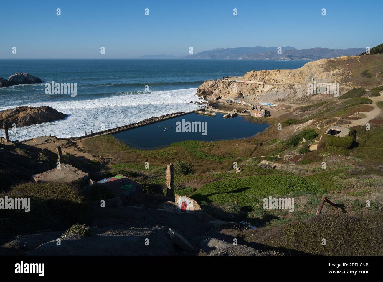 rovine dei bagni sutro, san francisco, california Foto Stock