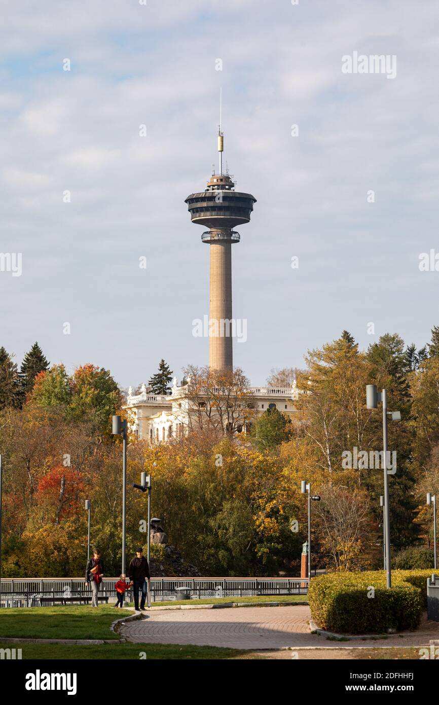 Torre di osservazione di Näsinneula a Tampere, Finlandia Foto Stock