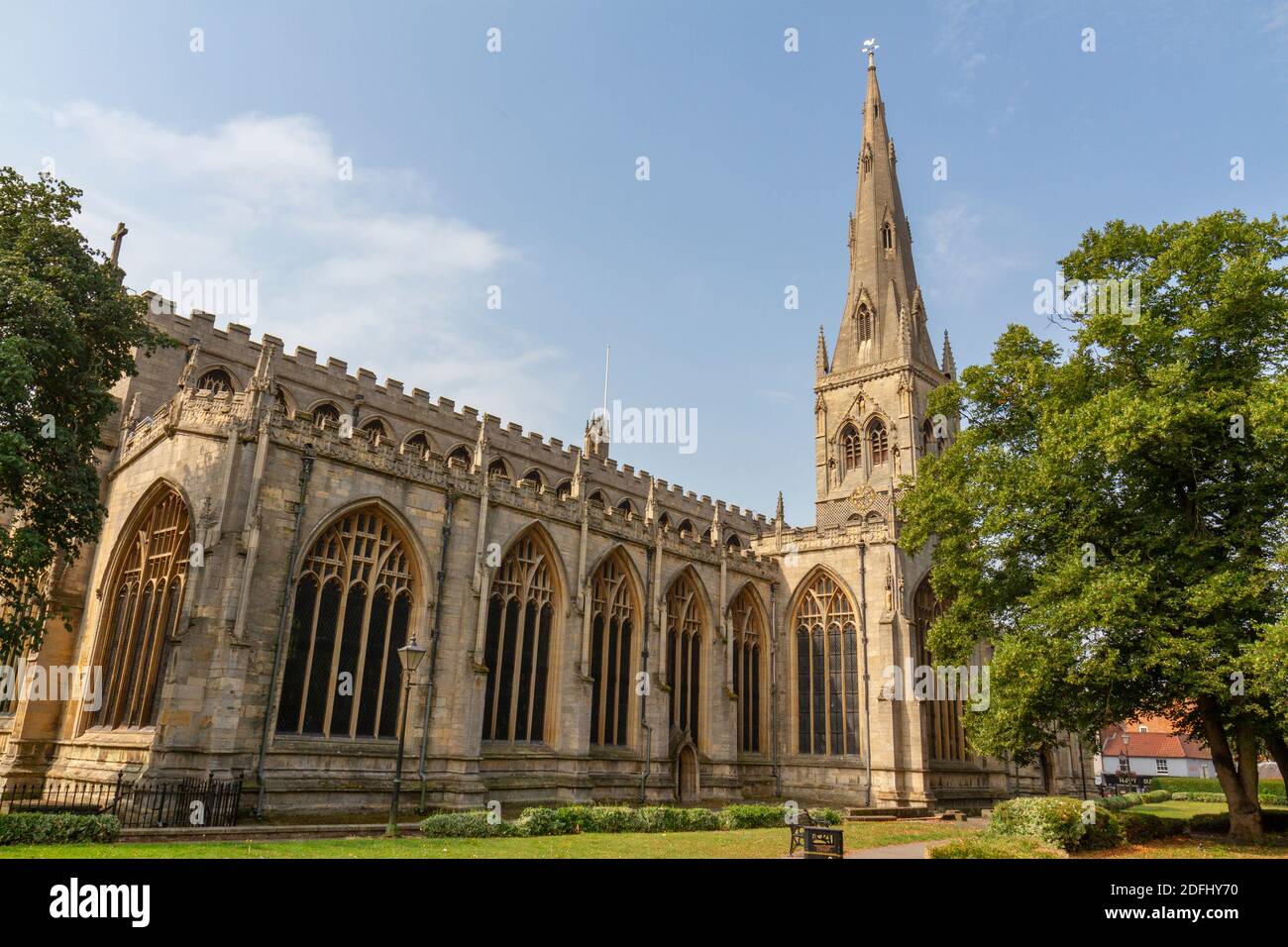 La Chiesa Parrocchiale di Santa Maria Maddalena a Newark-on-Trent, Nottinghamshire, Regno Unito. Foto Stock