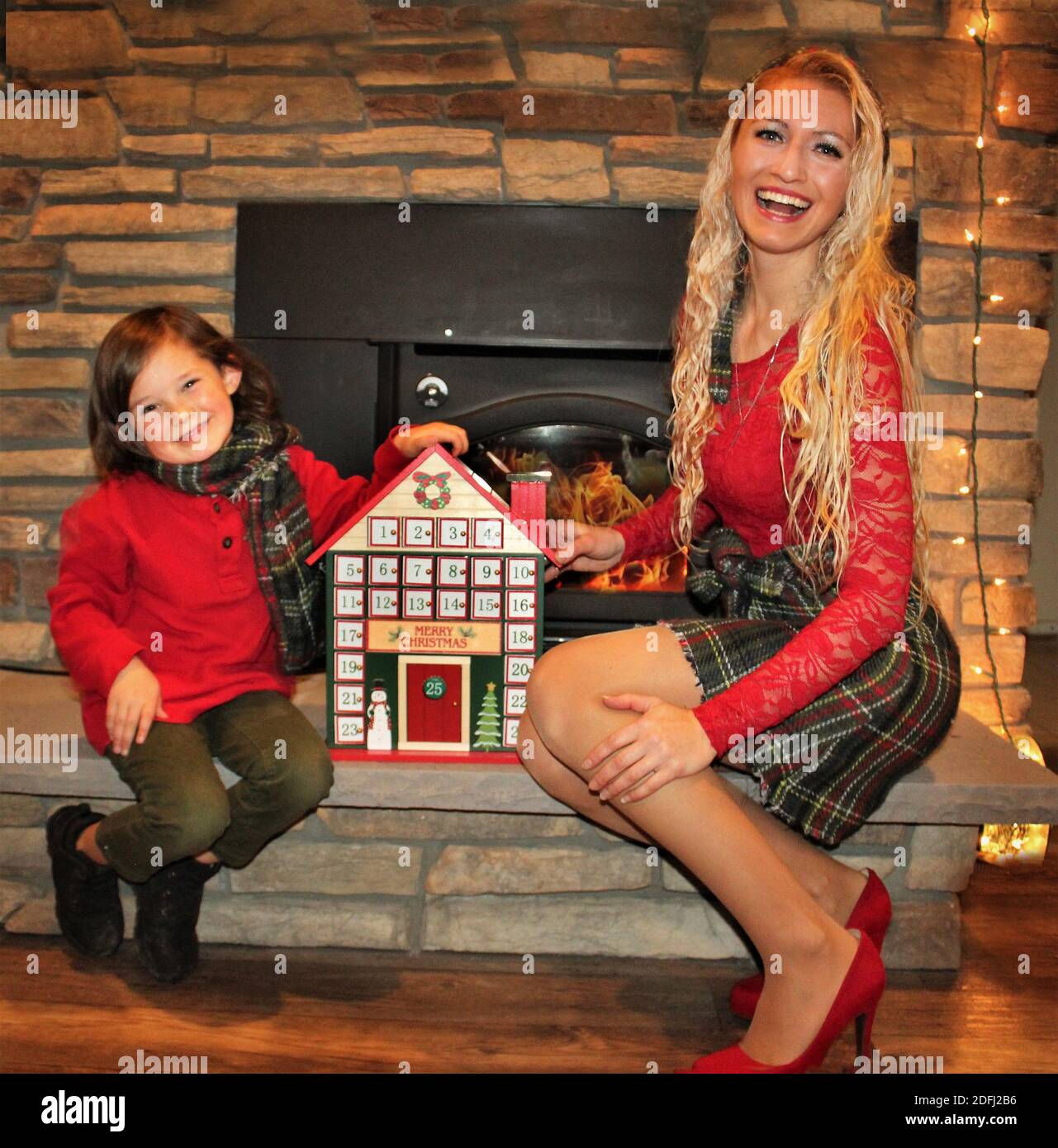 Avvento natale Foto Stock