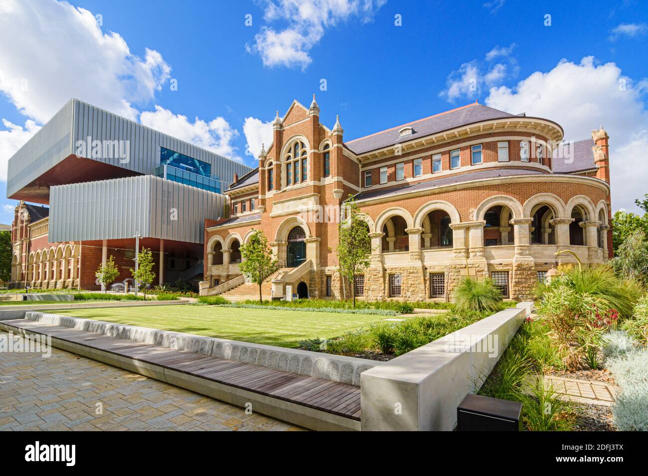 WA Museum Boola Bardip, Perth Cultural Center, Perth, Australia Occidentale Foto Stock