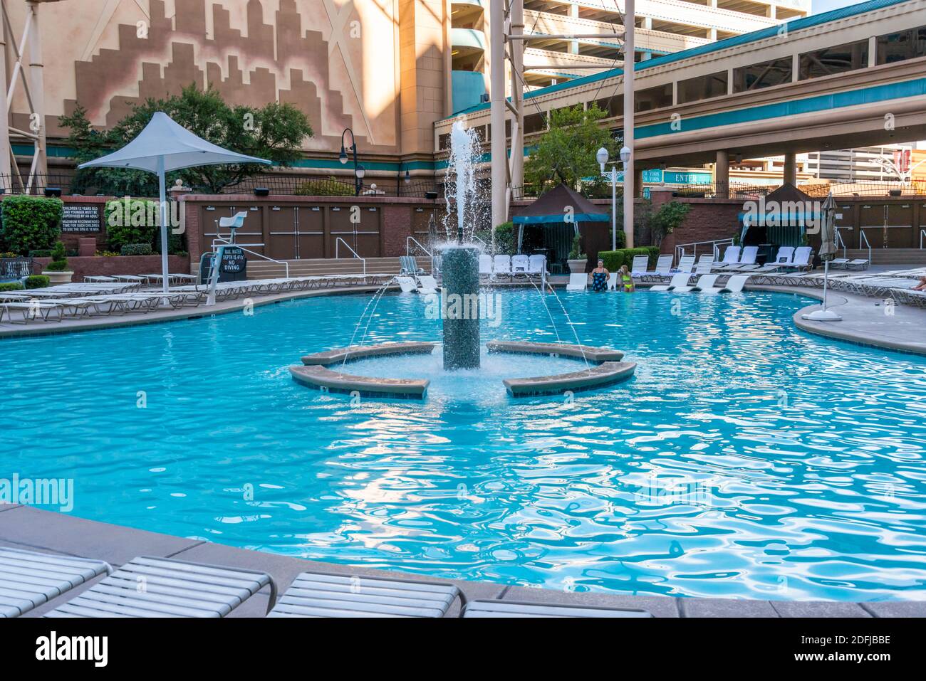 Las Vegas, Nevada, New York, New York, Resort piscina Foto Stock
