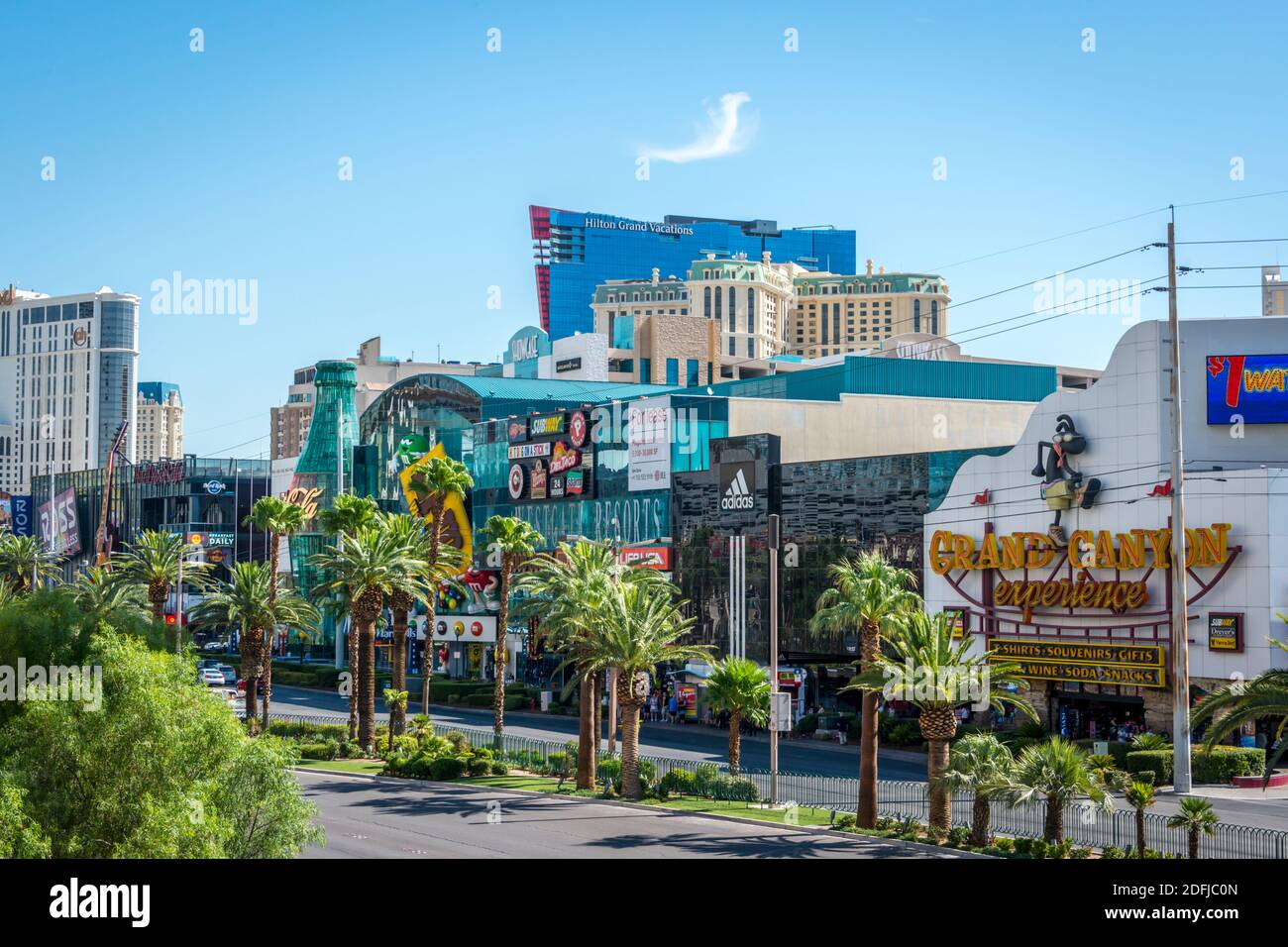 Las Vegas, Nevada, New York, New York, lato lontano di Las Vegas Boulevard Foto Stock