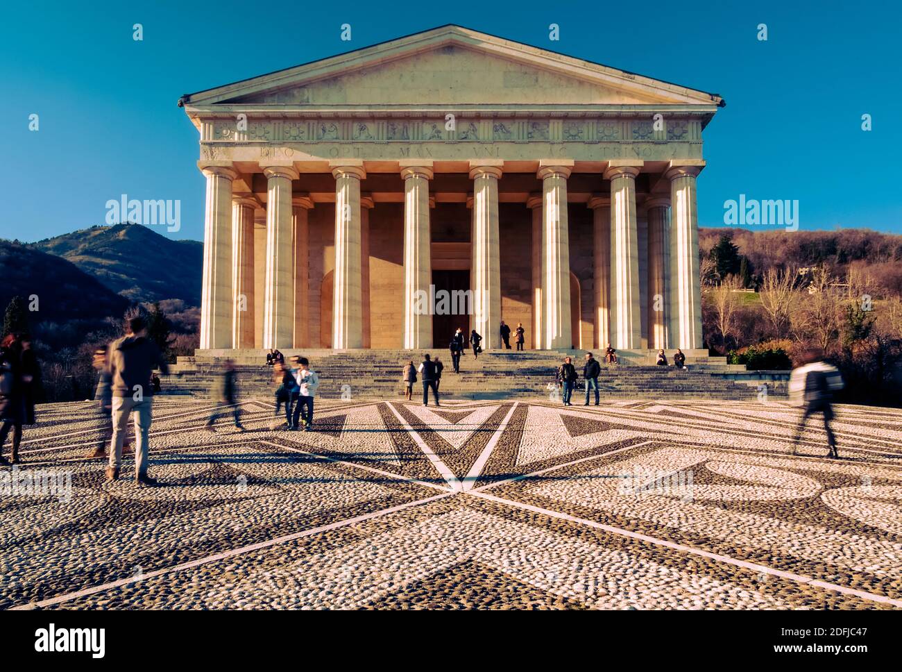Tempio di Canova, scultore veneziano, Possagno, Treviso, Italia Foto Stock