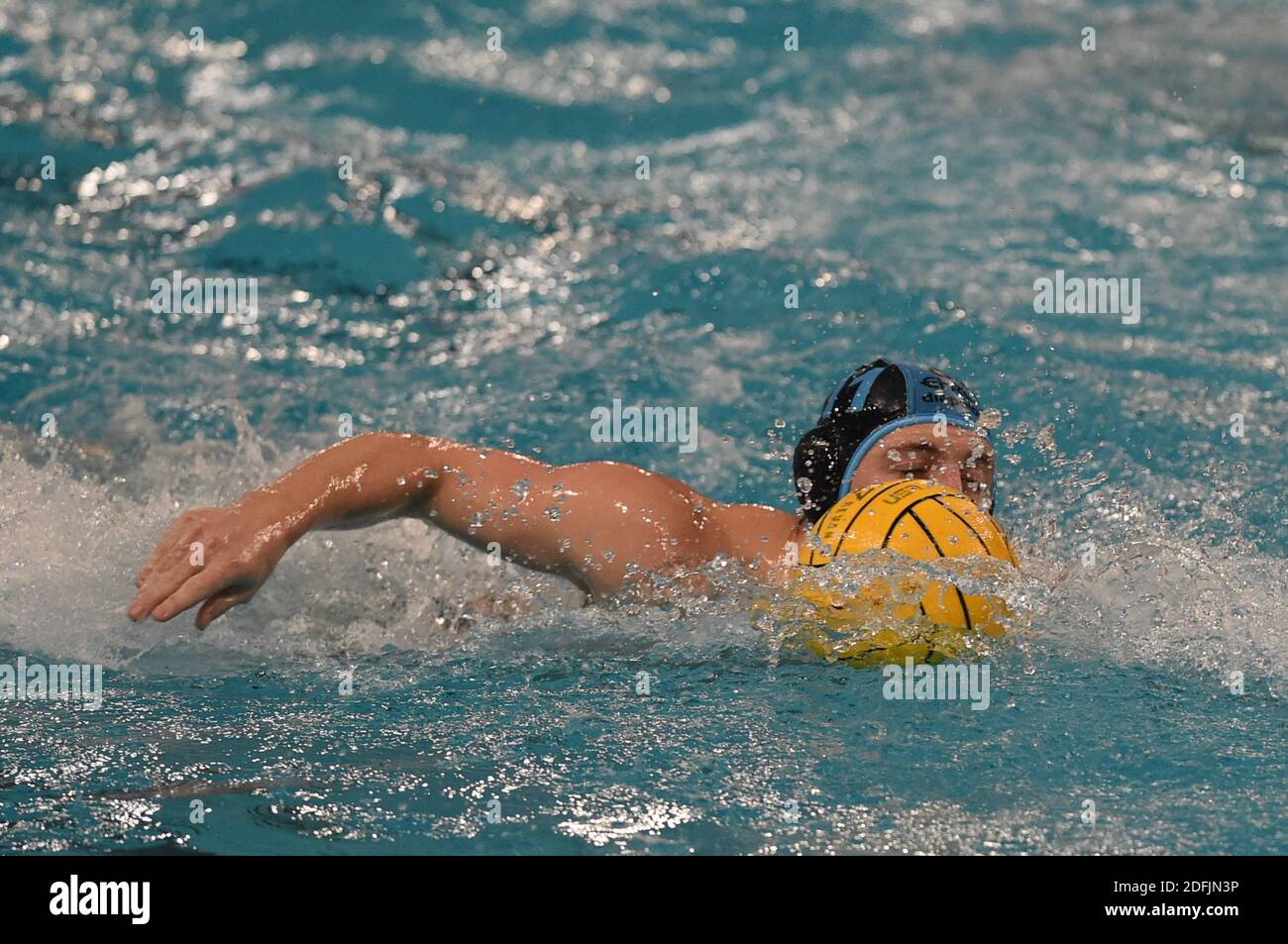 Savona, Italia. 05 dicembre 2020. Florenz Korbel (OSC Potsdam) durante VK Radnicki vs OSC Potsdam, LEN Euro Cup Waterpolo match a savona, Italia, dicembre 05 2020 Credit: Independent Photo Agency/Alamy Live News Foto Stock