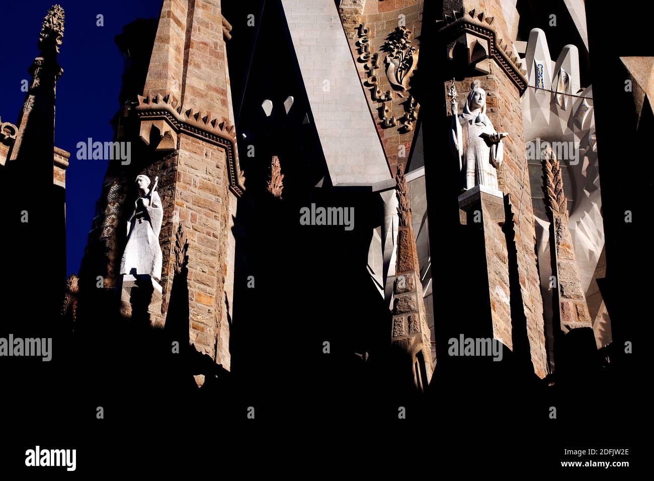 La Sagrada Familia di Barcellona, Spagna. Foto Stock