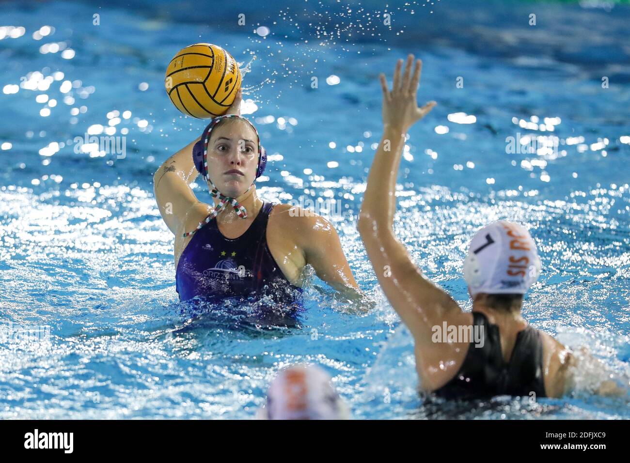 Roma, Italia. 5 dicembre 2020. Roma, Italia, Lido di Ostia, 05 dicembre 2020, Ekipe orizzonte Team durante Lifebrain SIS Roma vs Ekipe orizzonte - Waterpolo Italian Serie A1 Women Match Credit: Luigi Mariani/LPS/ZUMA Wire/Alamy Live News Foto Stock