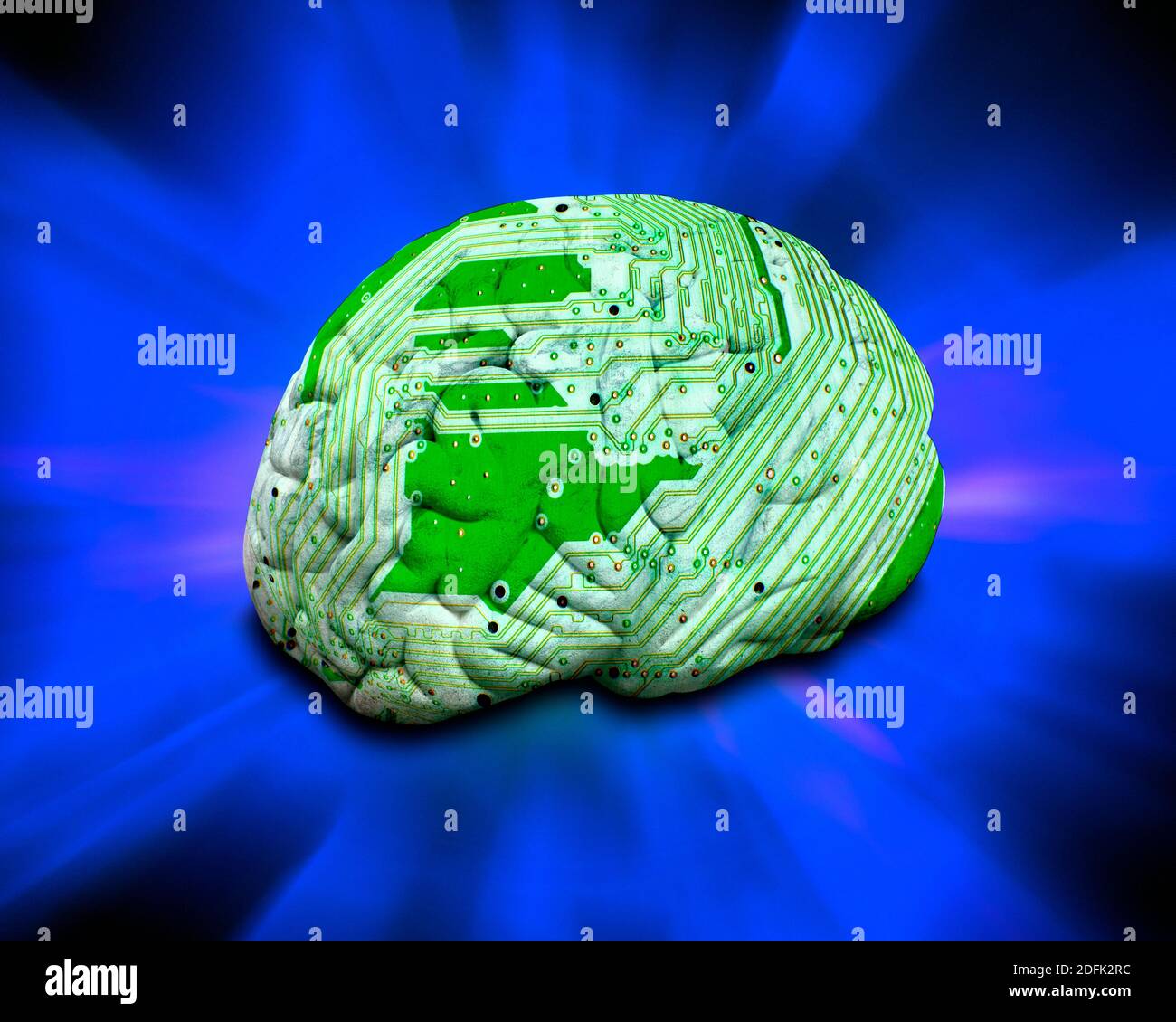 Intelligenza artificiale, illustrazione concettuale Foto Stock