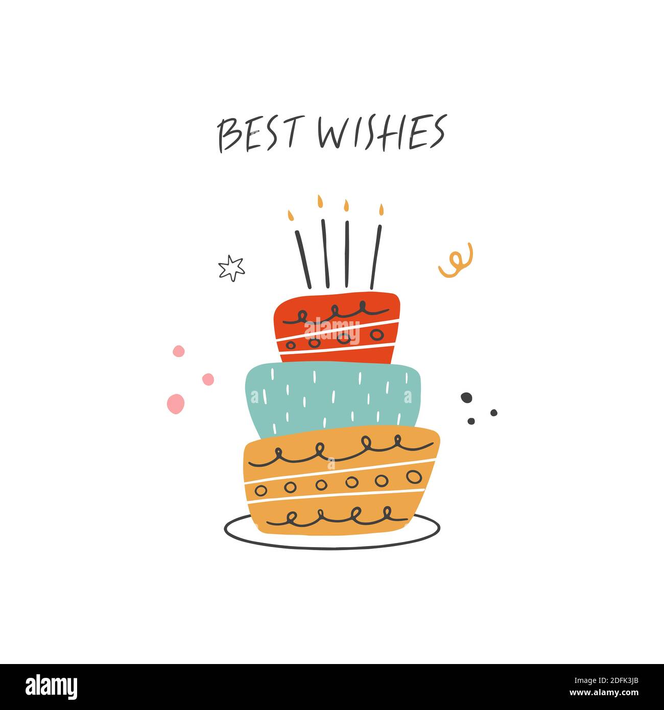 biglietto auguri torta di compleanno birthday fatto a mano - Feste ... | su